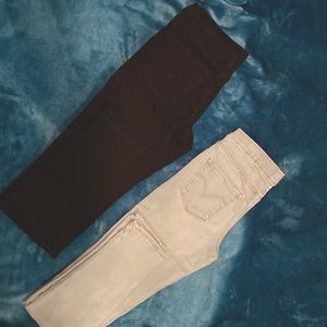 Girls Levi  jeans light blue and black size 12 girls never been worn